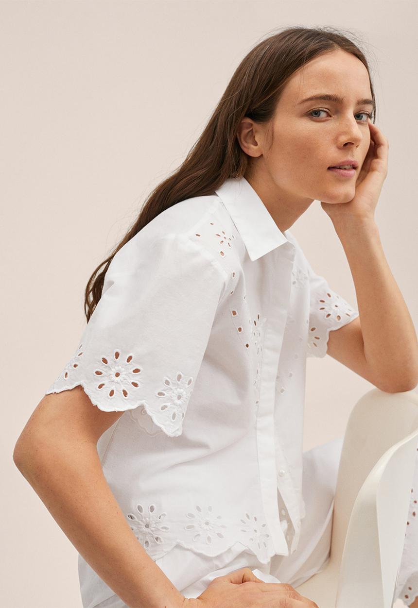 MANGO - Shirt cloud-h - white