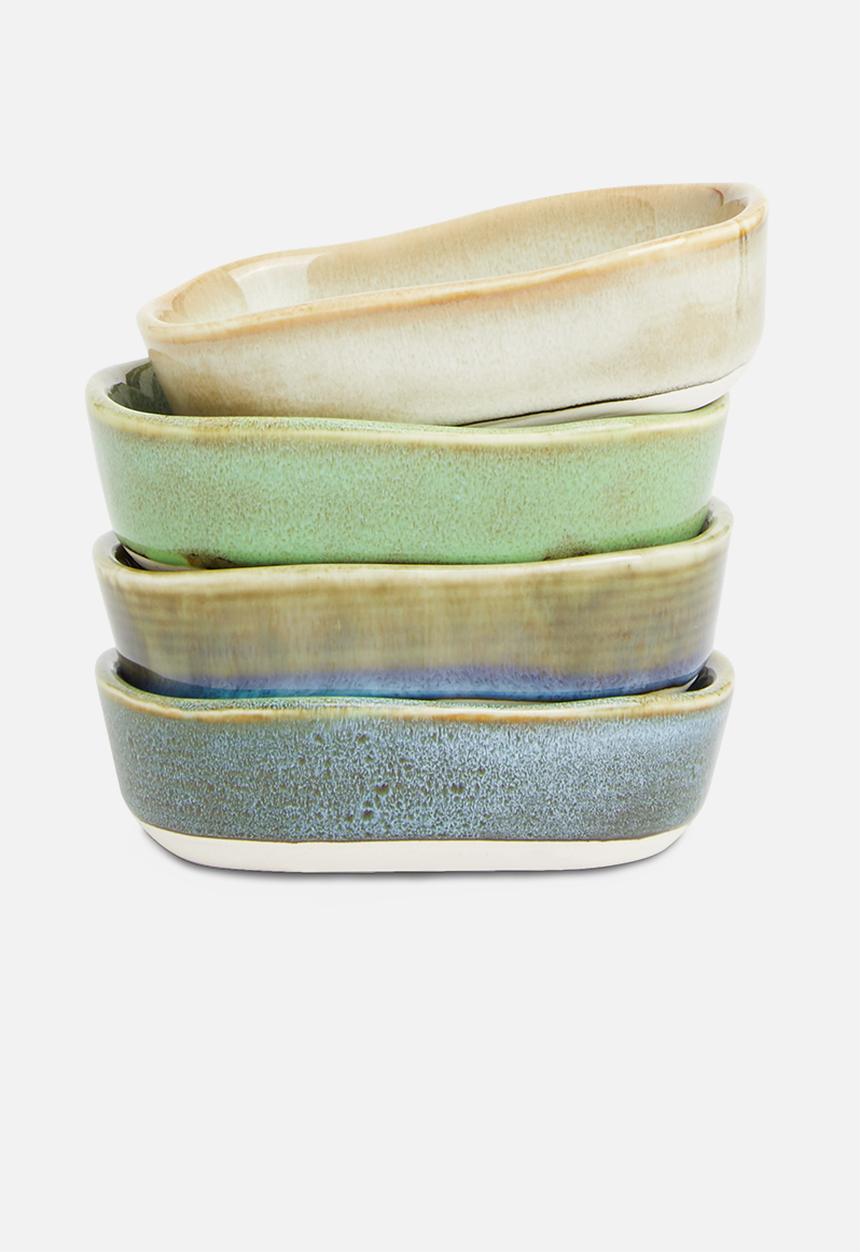 Excellent Houseware - Granite dip bowl set of 4 - multi