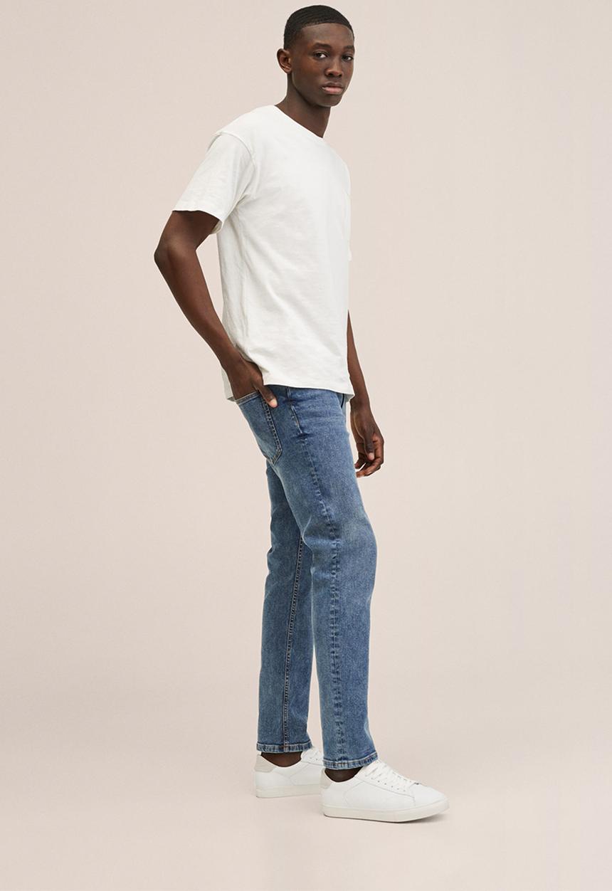 MANGO - Jeans slimtb - open blue