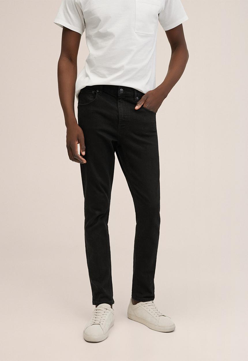 MANGO - Jeans . slimtb - black denim