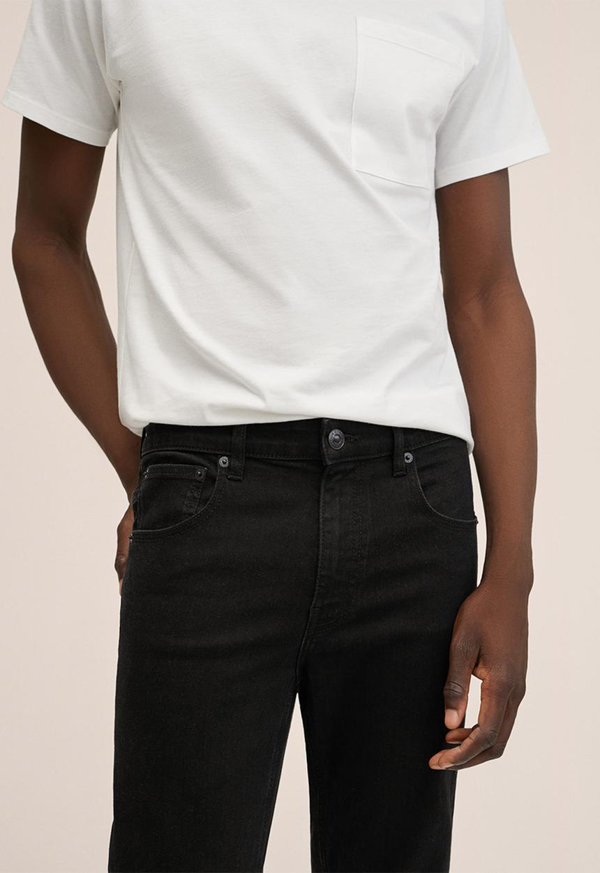 MANGO - Jeans . slimtb - black denim