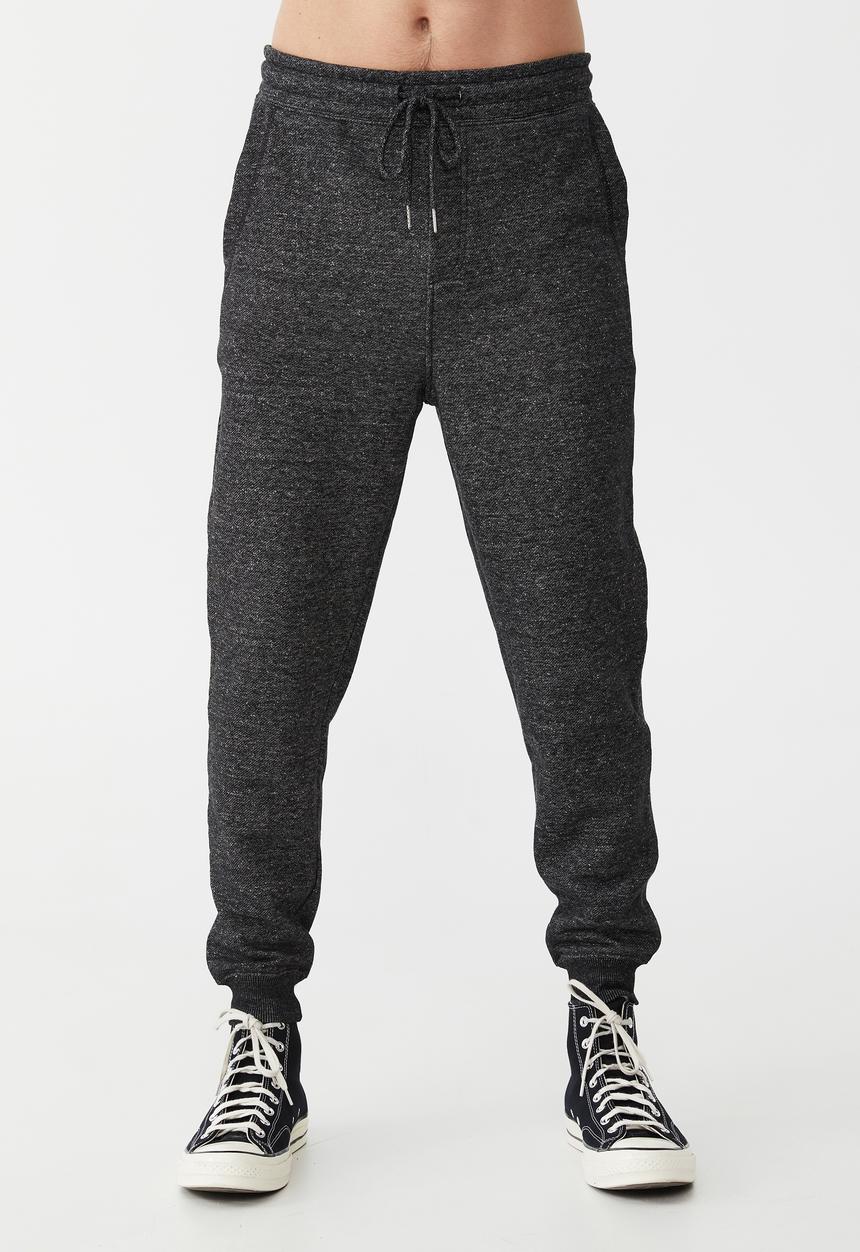 Factorie - Trippy slim trackie - textured black