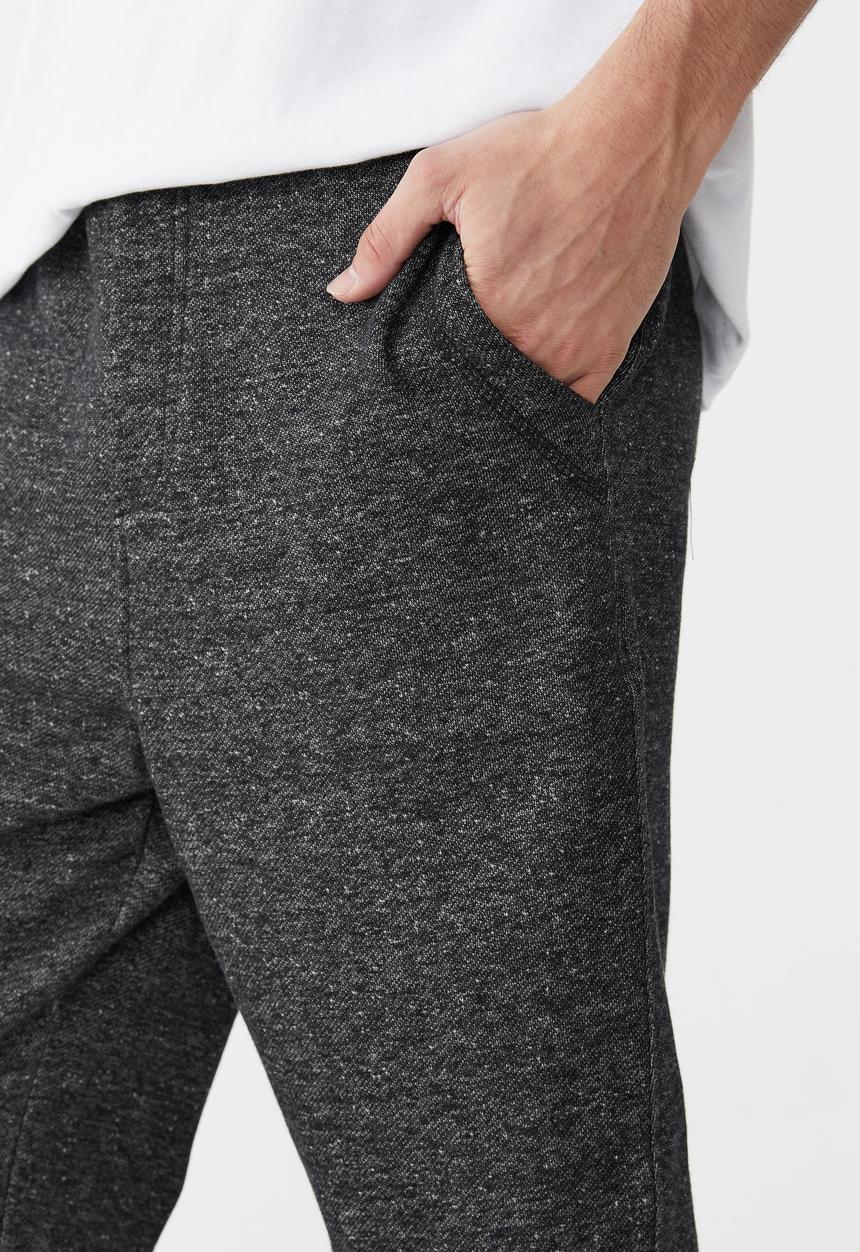 Factorie - Trippy slim trackie - textured black