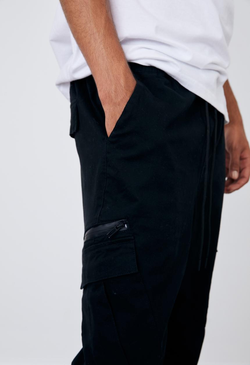 Factorie - Cargo pant - black