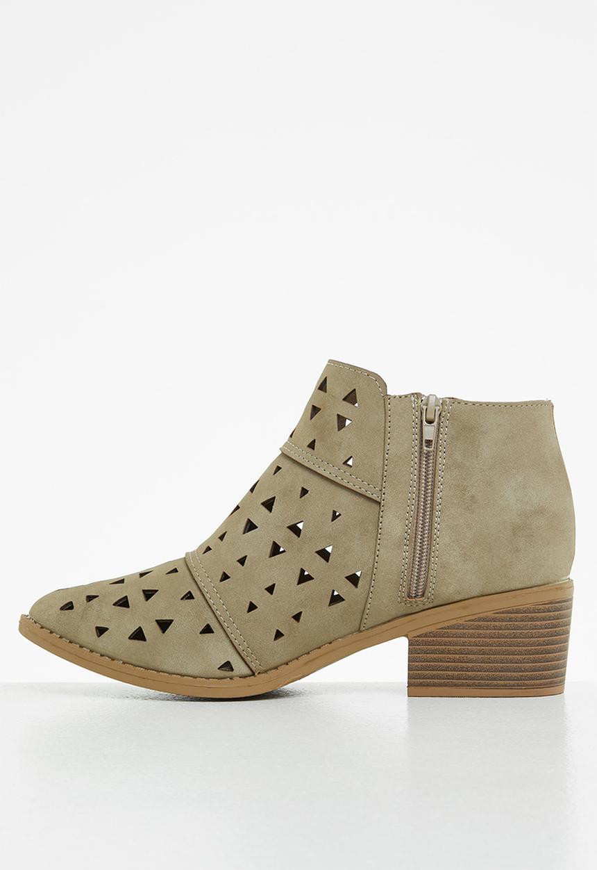 Seduction - Lasercut ankle boot - taupe