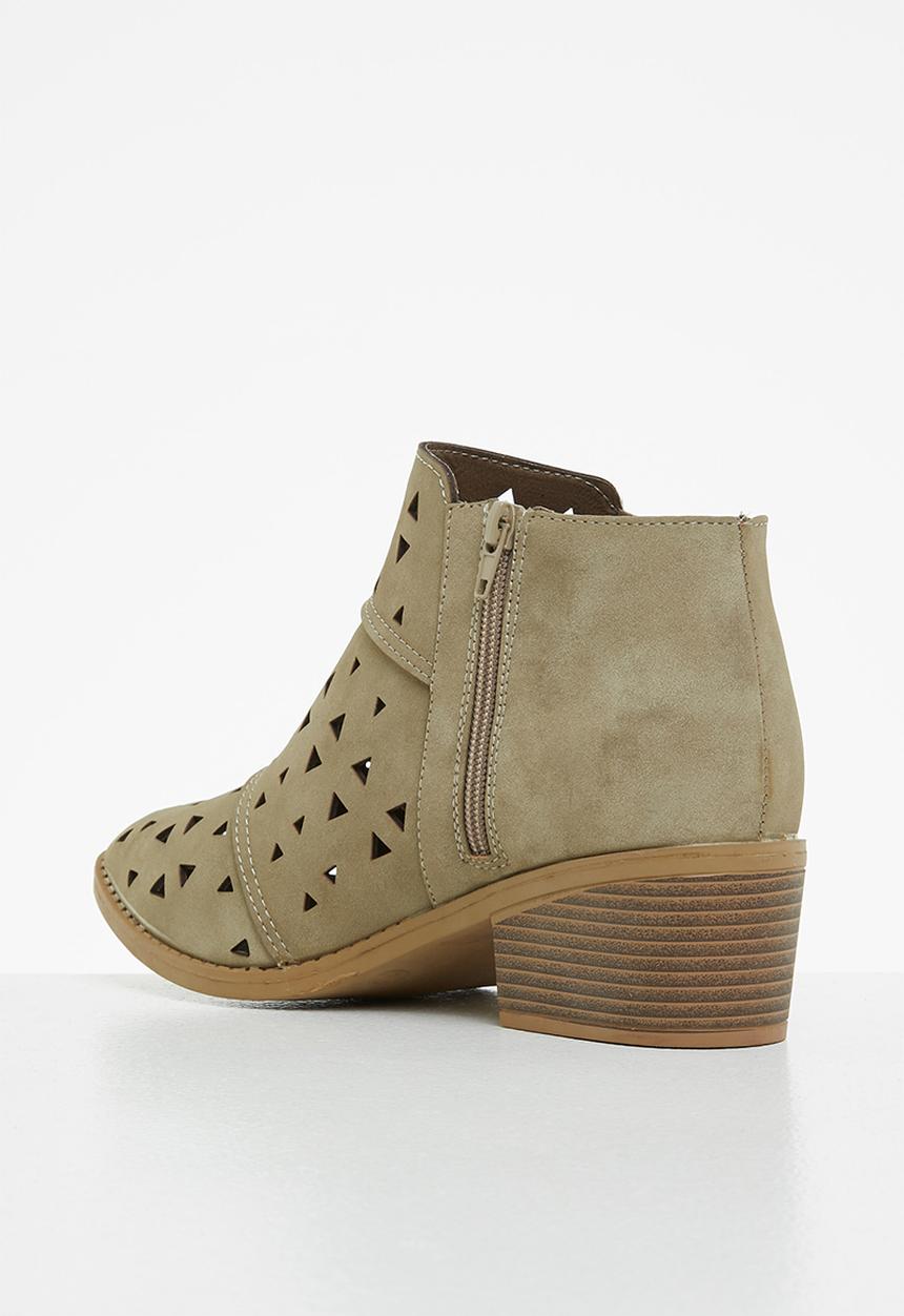 Seduction - Lasercut ankle boot - taupe