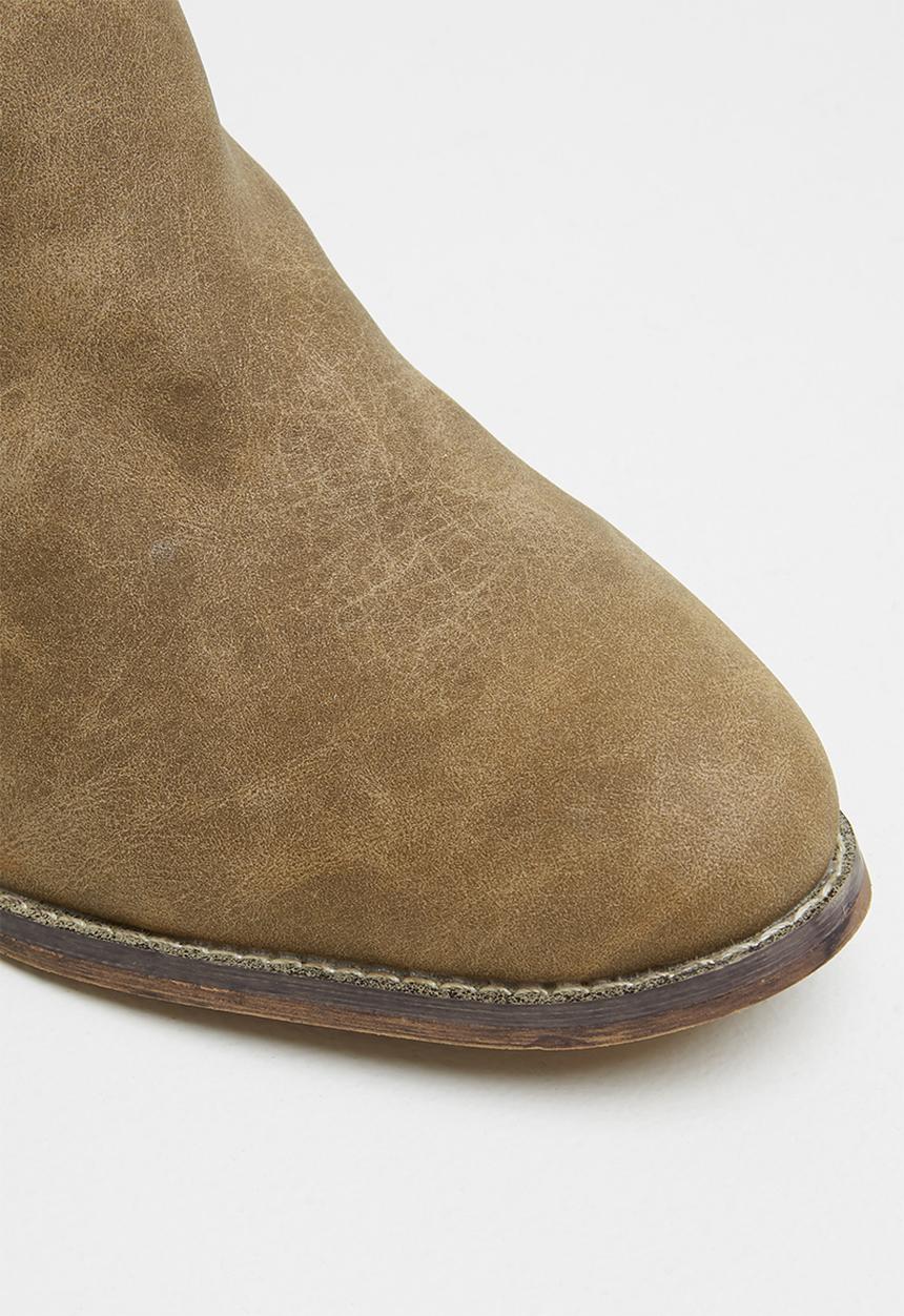 Seduction - Side cut out ankle boot - taupe