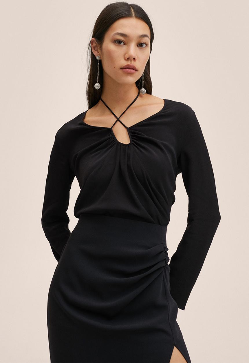 MANGO - Skirt hera - black