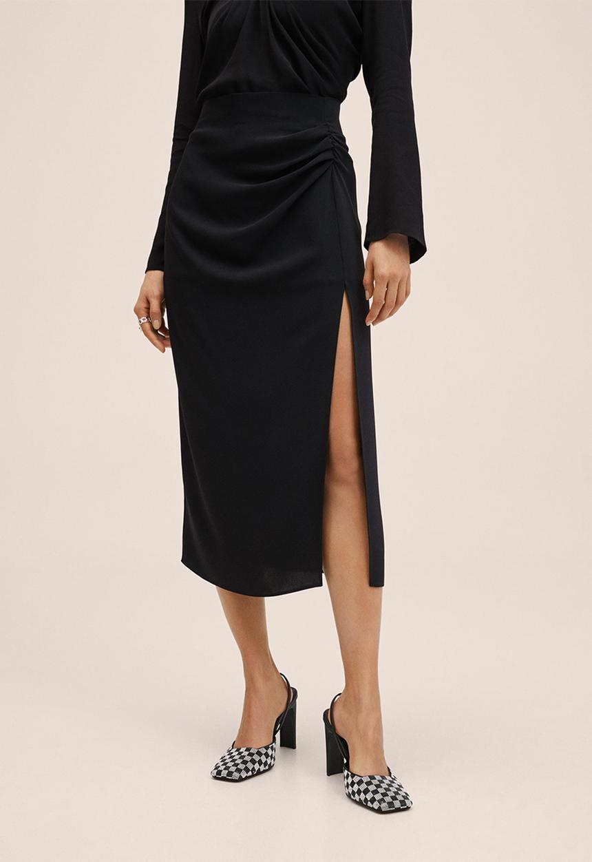 MANGO - Skirt hera - black