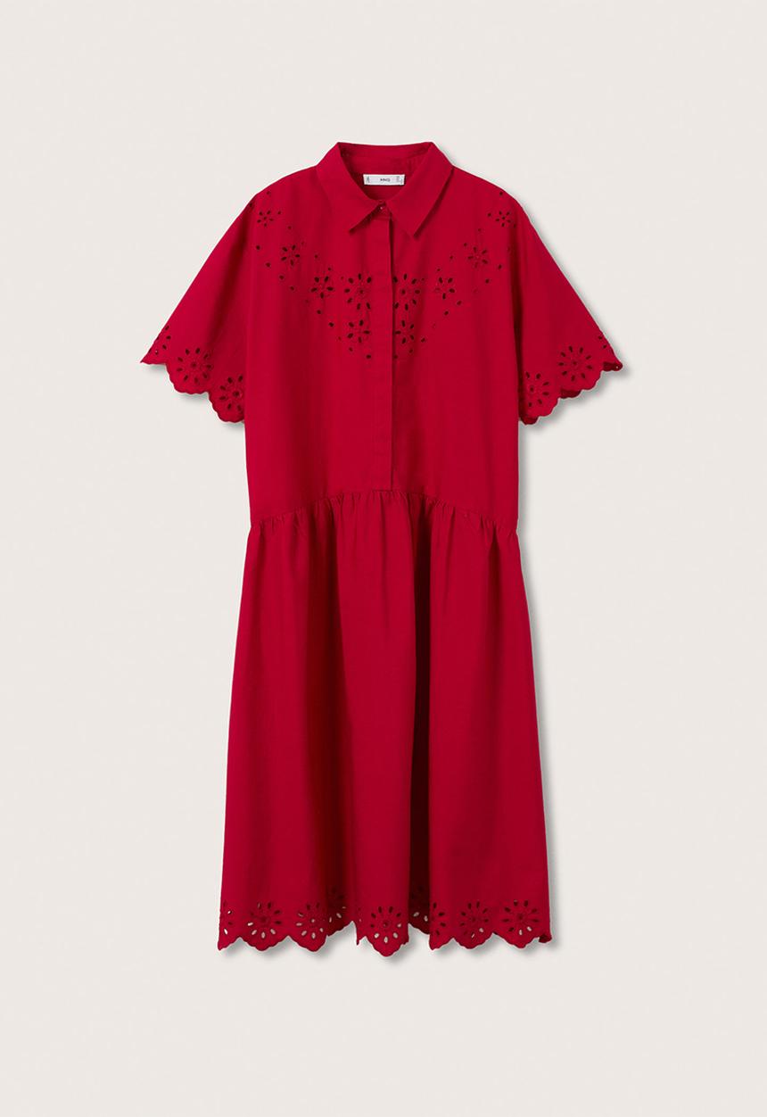 MANGO - Dress cloud-h - red