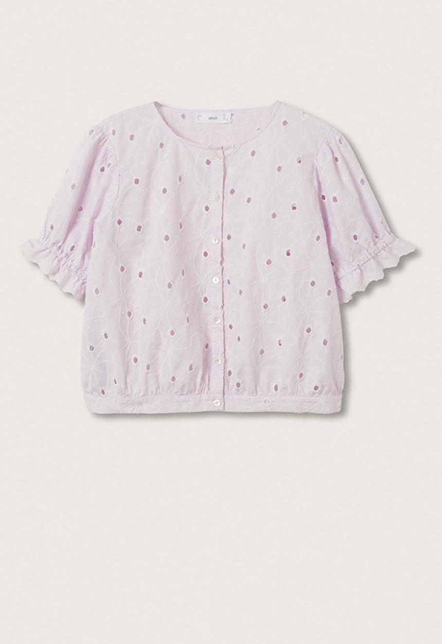 MANGO - Blouse lavi-h - light pastel purple