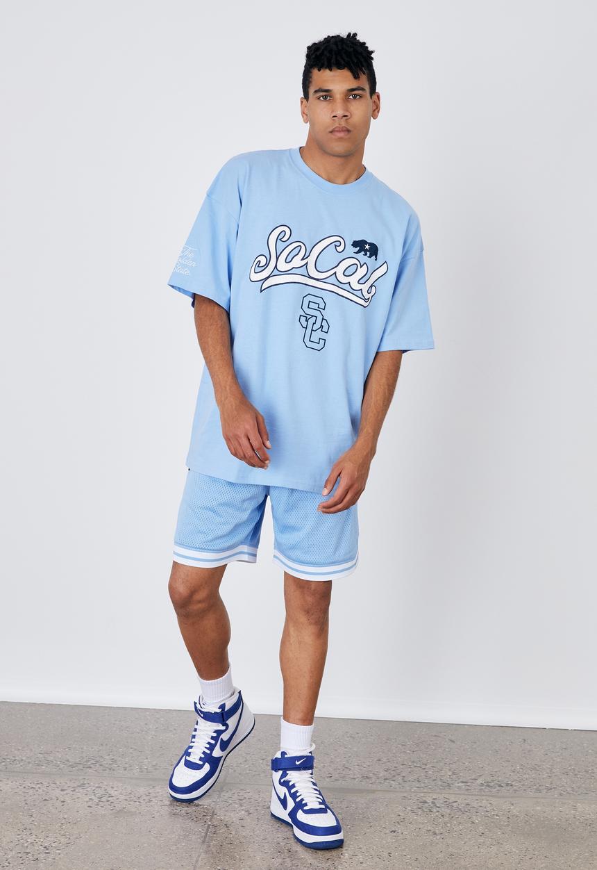 Factorie - Oversized graphic T-shirt - cali blue