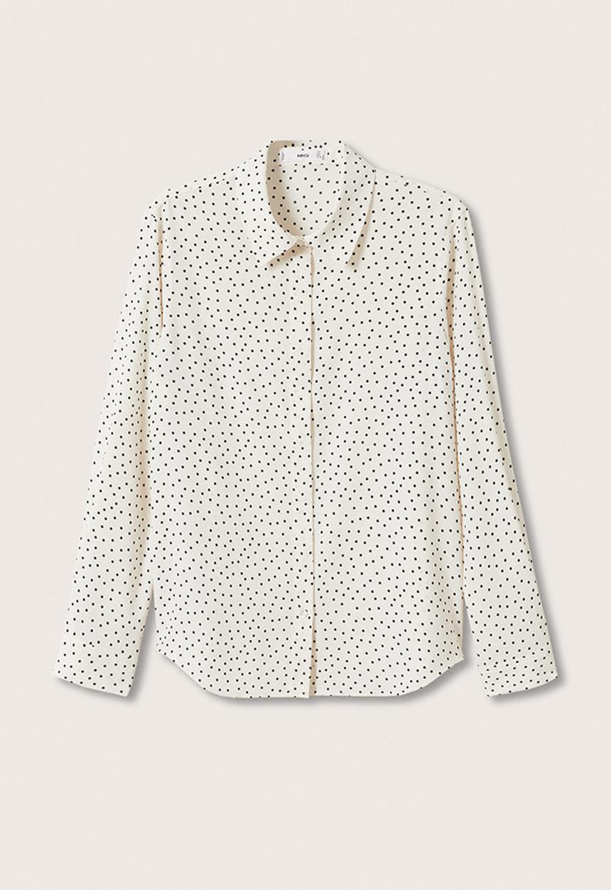 MANGO - Shirt basic - light pastel yellow