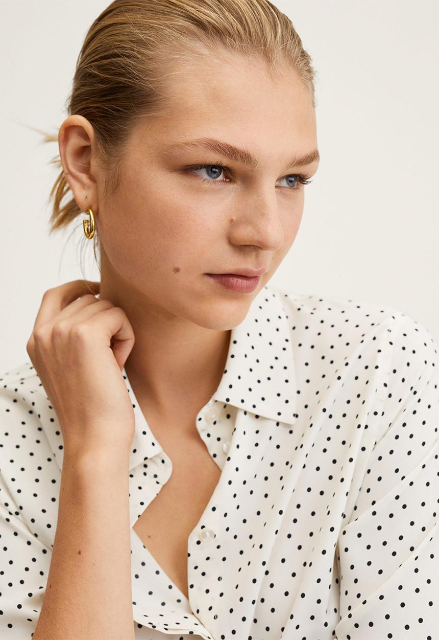 MANGO - Shirt basic - light pastel yellow