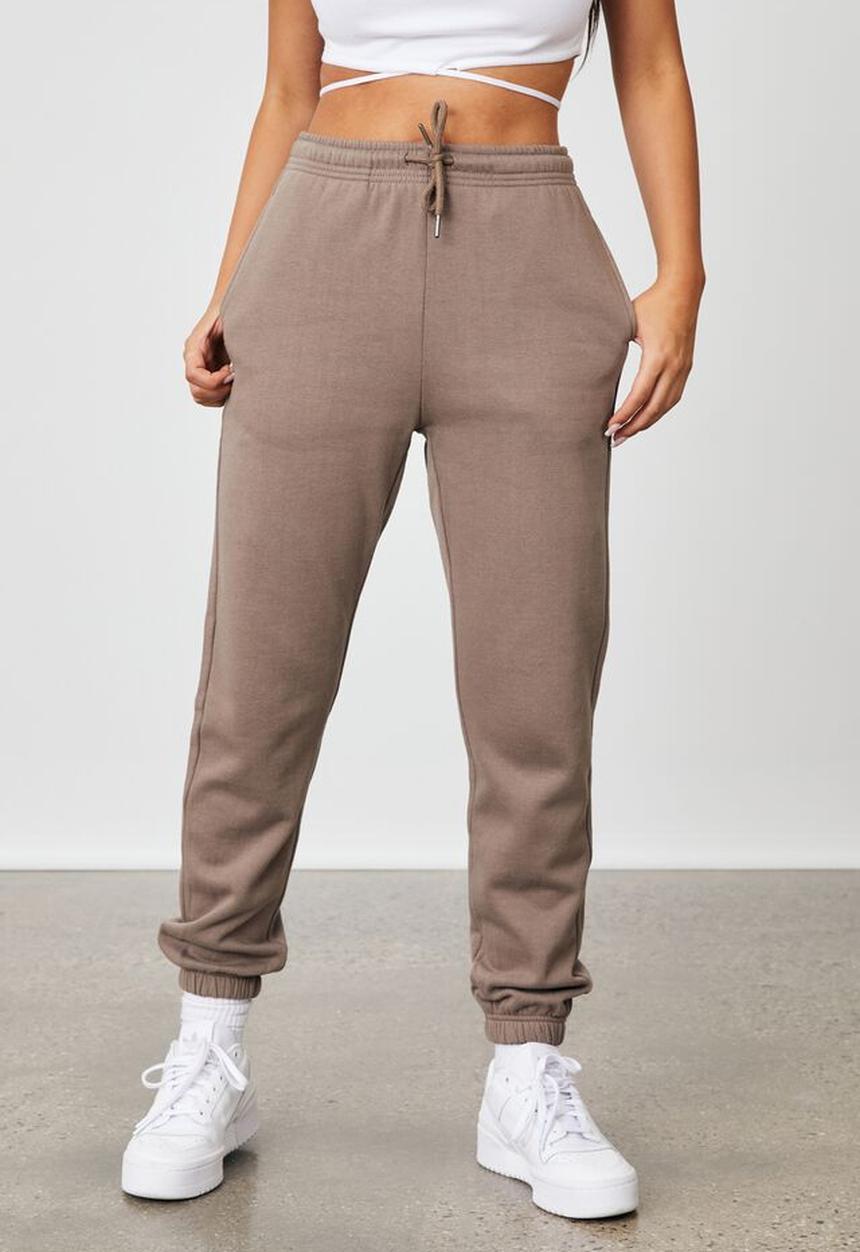Factorie - Super high rise trackpant - burnt iron