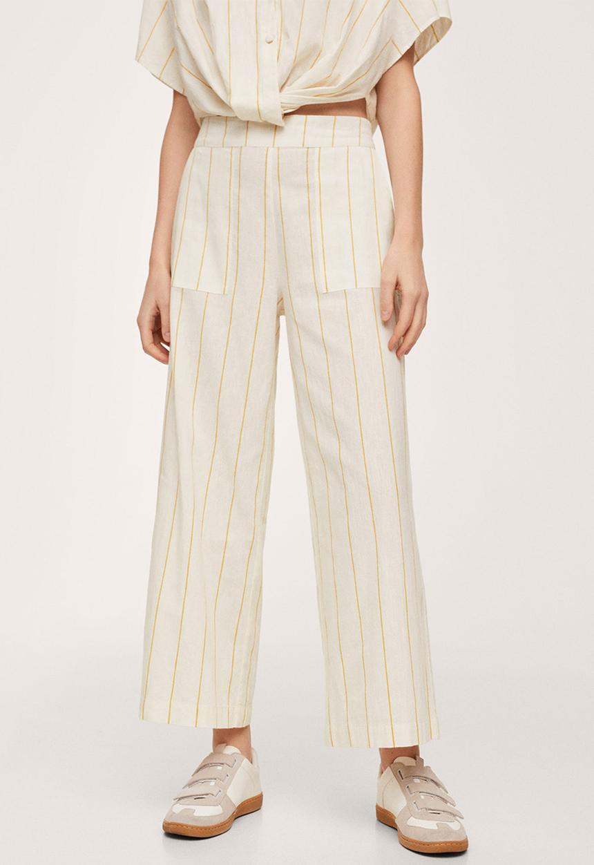 MANGO - Trousers capri-h - natural