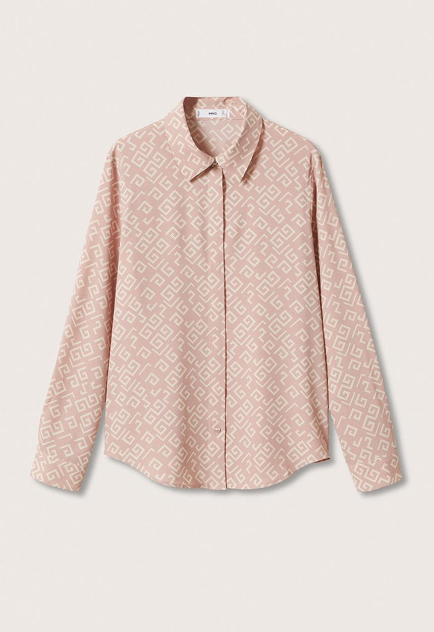 MANGO - Shirt basic - pink