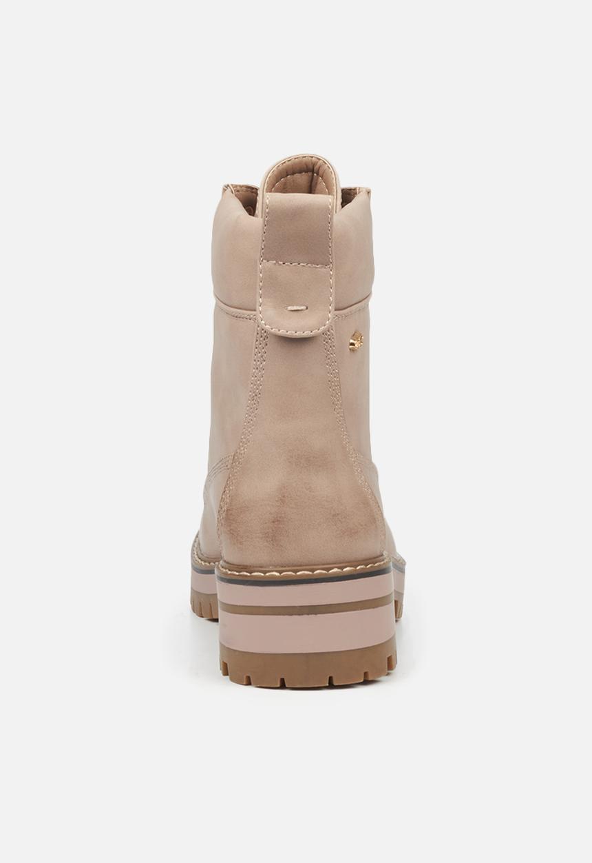 Miss Black - Fox1 lace-up ankle boot - pink