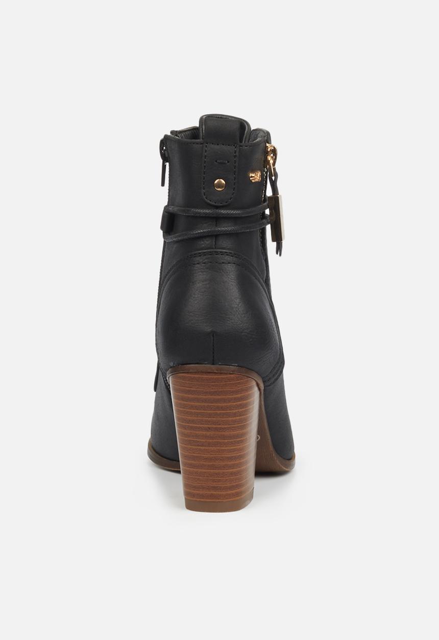 Miss Black - Ahlam2 lace-up ankle boot - black