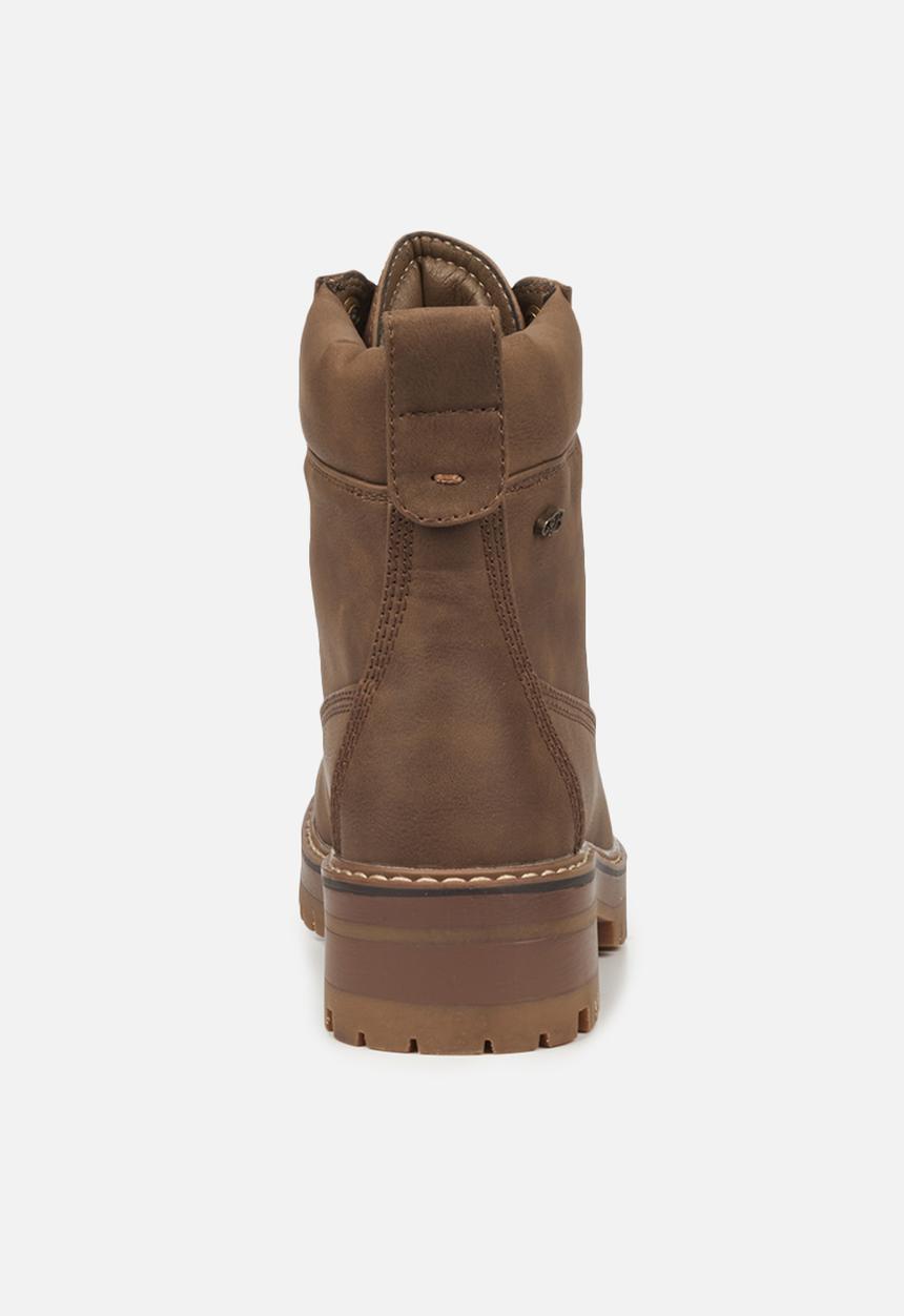 Miss Black - Fox1 lace-up ankle boot - brown