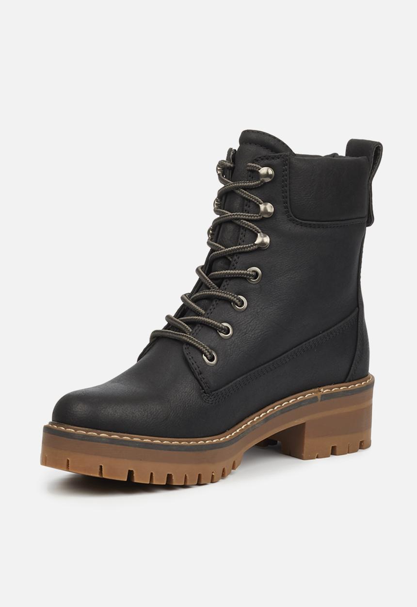 Miss Black - Fox1 lace-up ankle boot - black