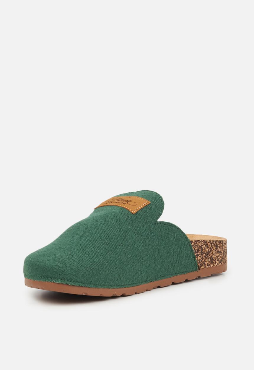 Miss Black - Burq7 slipper - olive