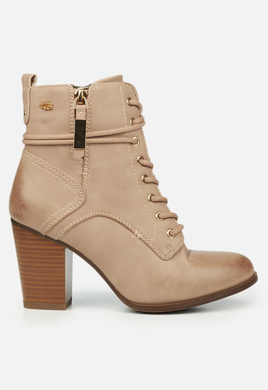 Miss Black - Ahlam2 lace-up ankle boot - pink