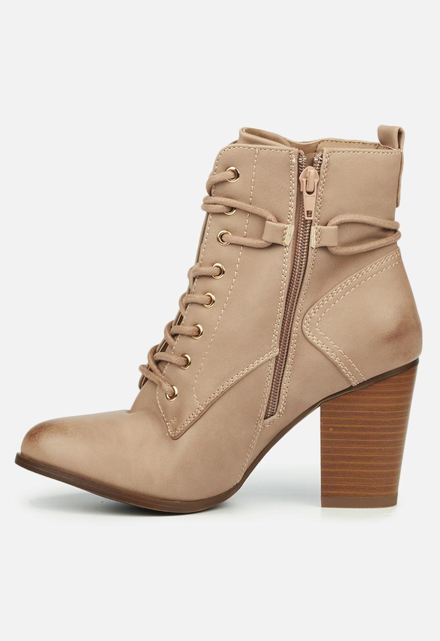Miss Black - Ahlam2 lace-up ankle boot - pink