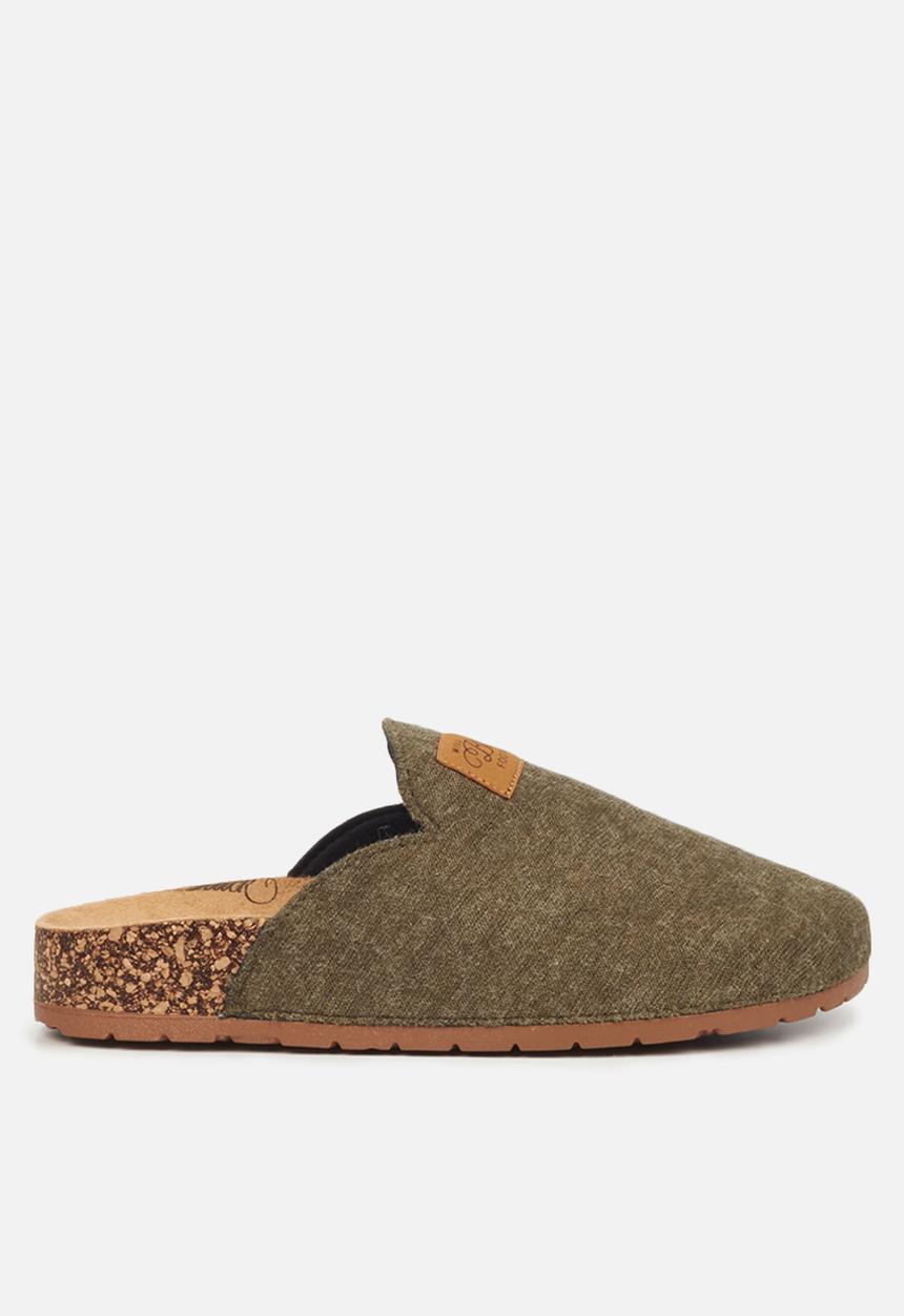 Miss Black - Burq7 slipper - khaki