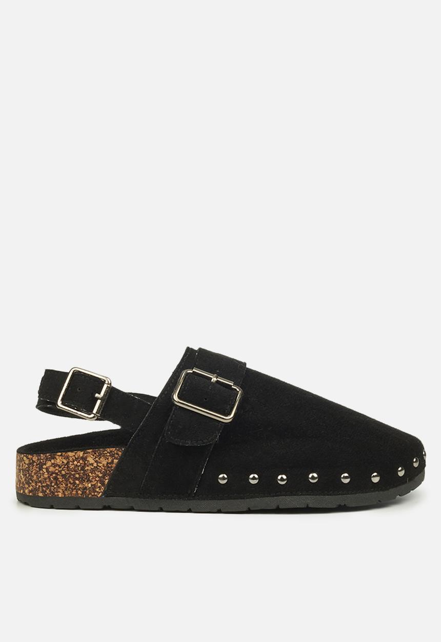 Miss Black - Burq5 slingback clog - black