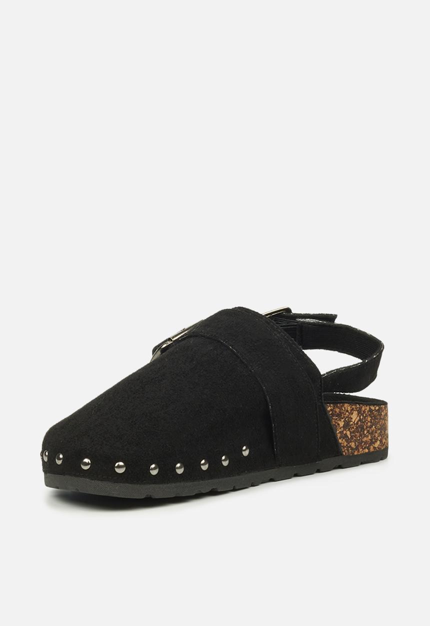 Miss Black - Burq5 slingback clog - black