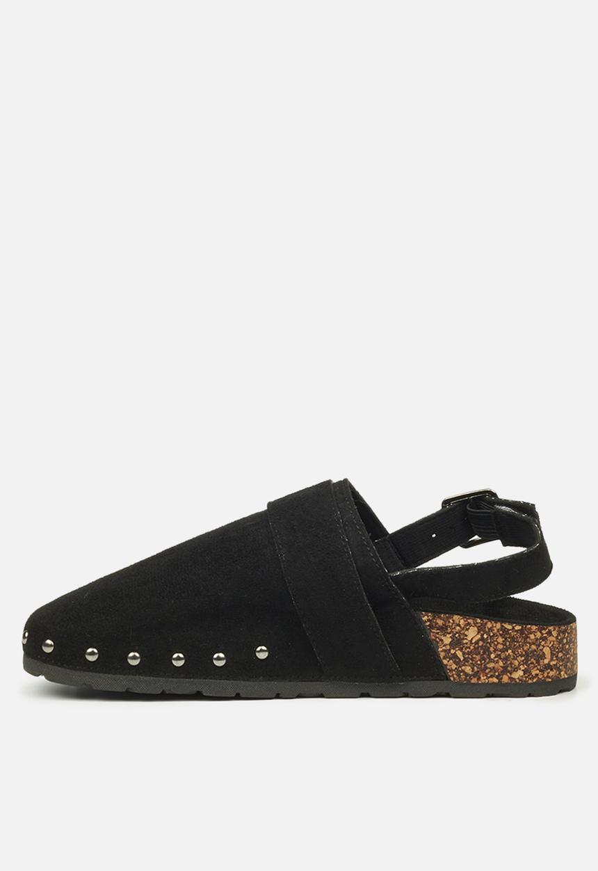 Miss Black - Burq5 slingback clog - black