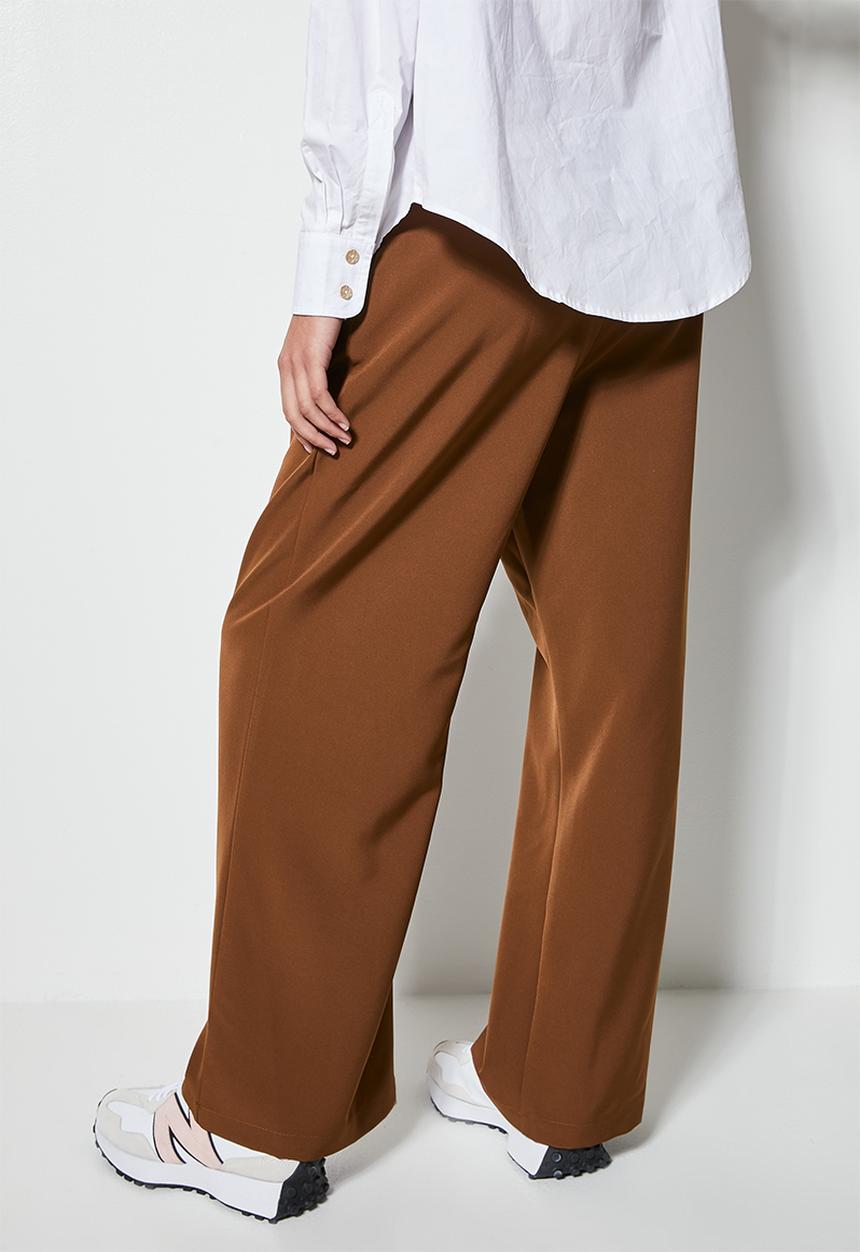 Superbalist - Wide leg trouser - chocolate