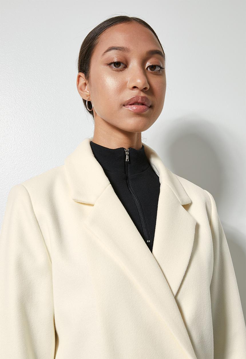Superbalist - Double breasted coat - ecru