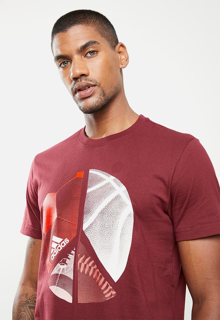 adidas Performance - Multi G2 Tee - shadow red