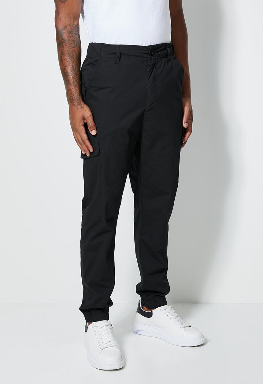 Superbalist - Shin tapered utility pants - black