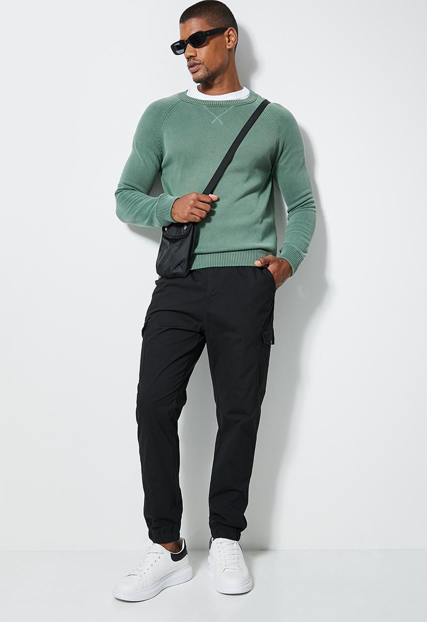 Superbalist - Shin tapered utility pants - black