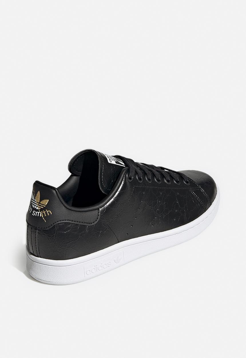 adidas Originals - Stan smith - core black/gold met./ftwr white