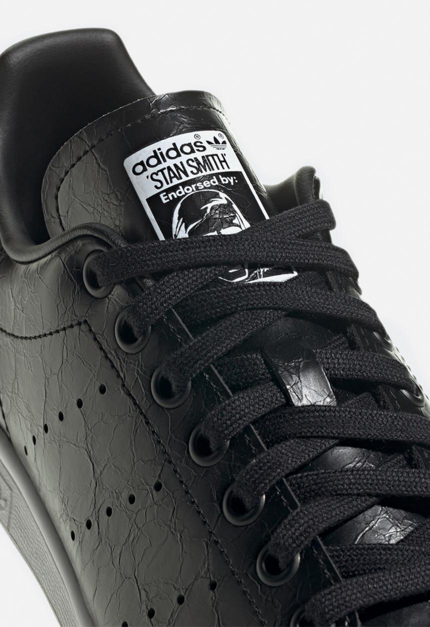 adidas Originals - Stan smith - core black/gold met./ftwr white