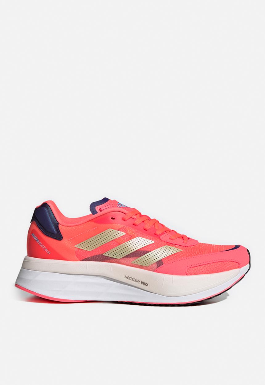 adidas Performance - Adizero boston 10 w - turbo/sandy beige met/legacy indigo