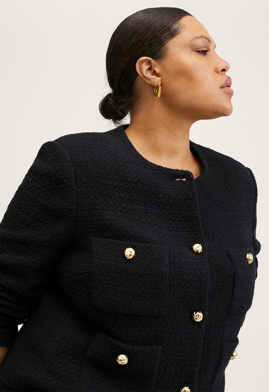MANGO - Plus jacket wintour - black