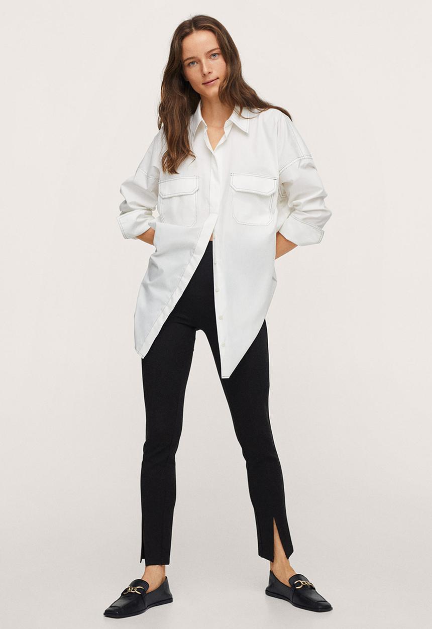 MANGO - Leggings puntaa-a - black