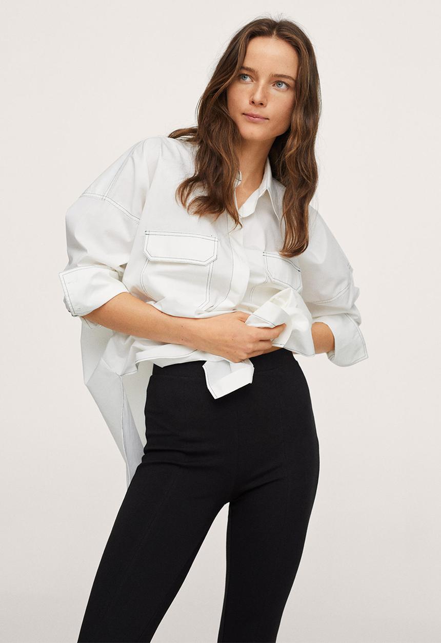 MANGO - Leggings puntaa-a - black
