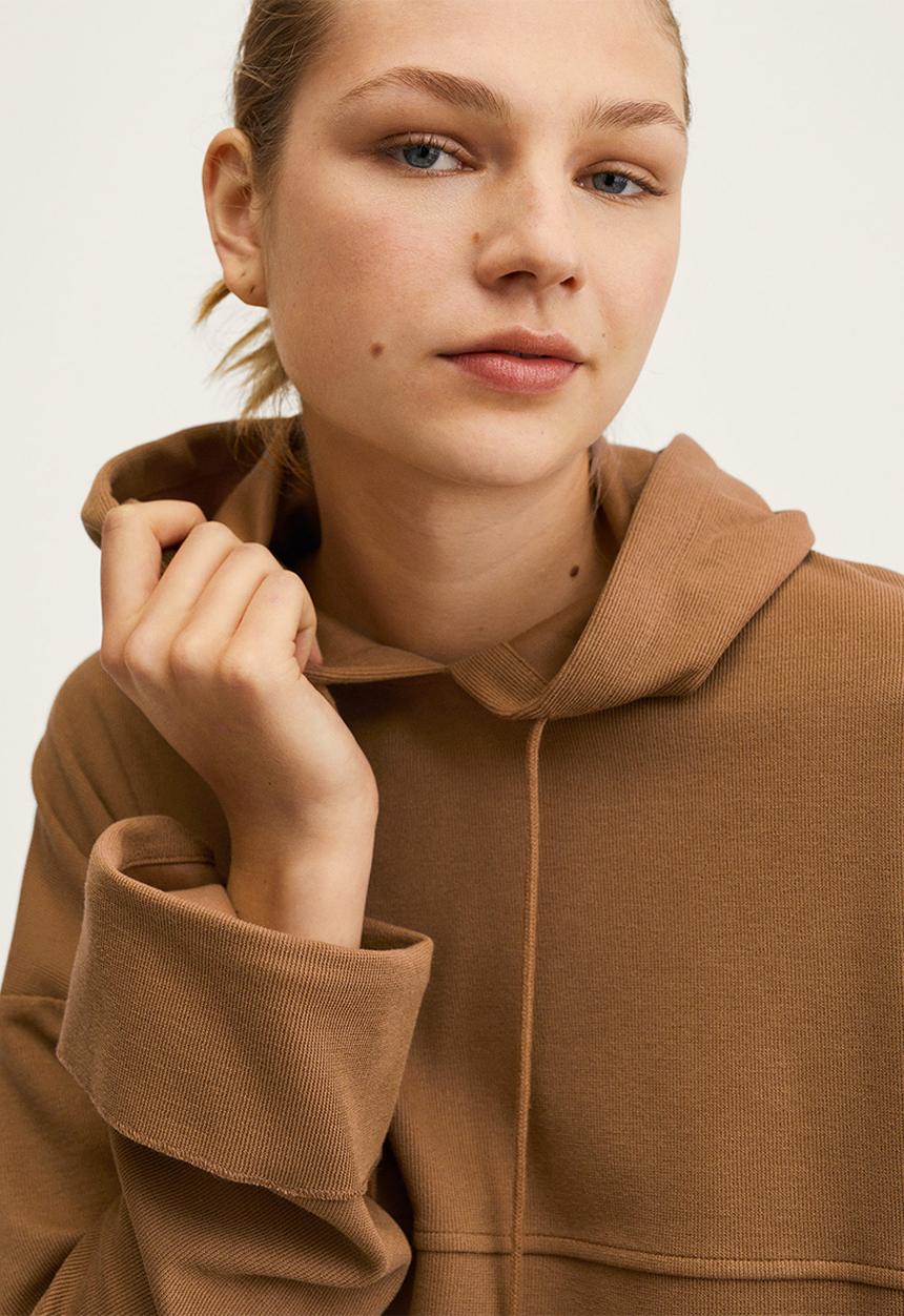MANGO - Sweatshirt andrea - medium brown