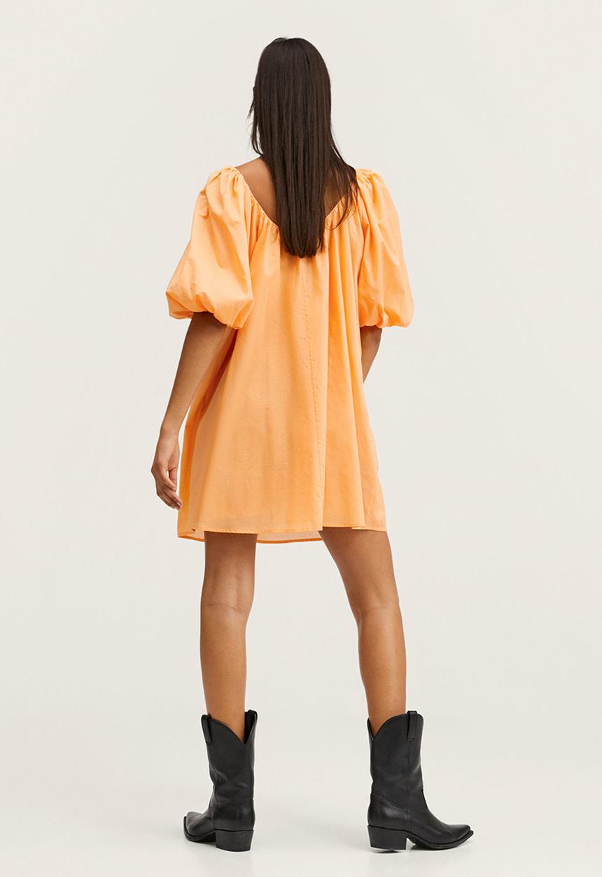 MANGO - Dress vole-h - orange 