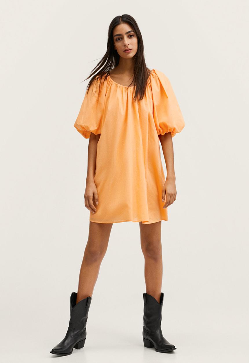 MANGO - Dress vole-h - orange 