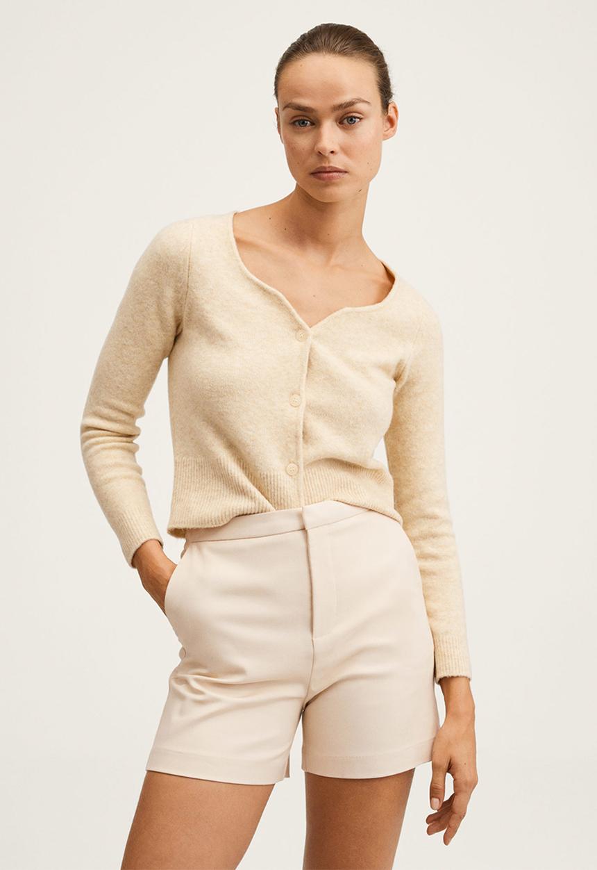 MANGO - Shorts malu-h - light beige