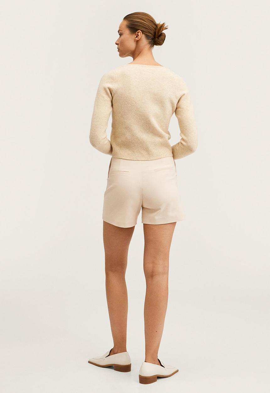 MANGO - Shorts malu-h - light beige
