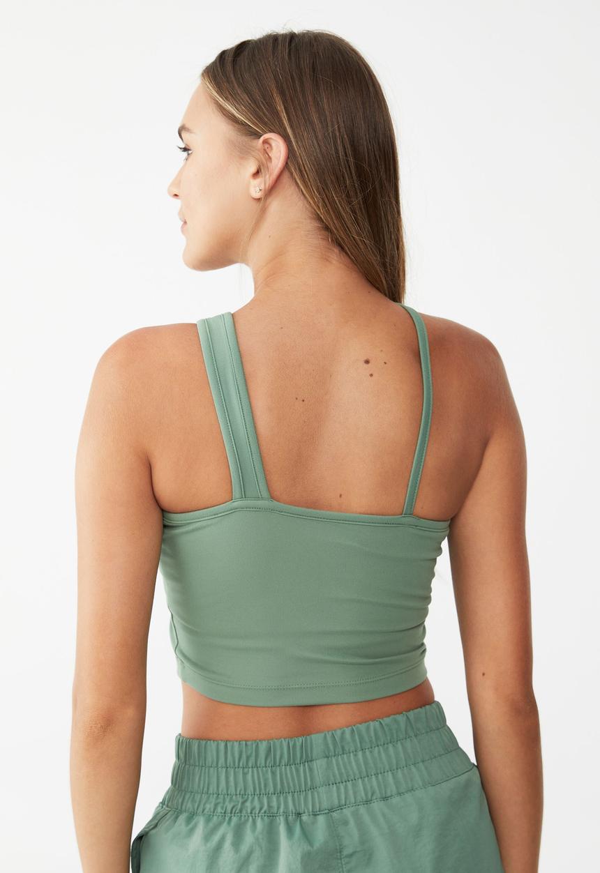 Cotton On - Ultra soft keyhole vestlette - evergreen