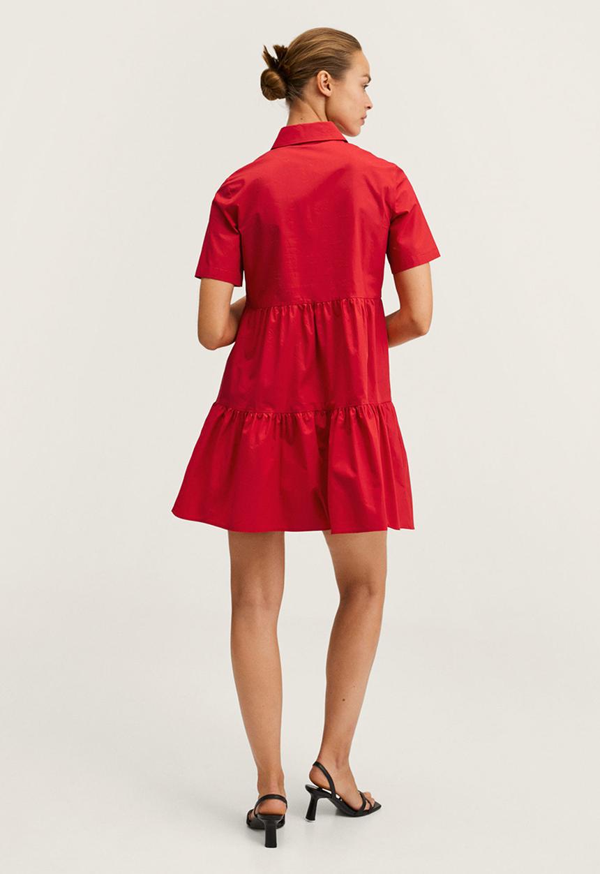 MANGO - Shirt dress - red